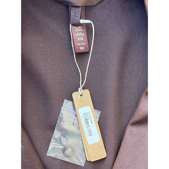 Skims Stretch Silk Button-up Night Dress COACO Size XXS - Picture 10 of 10